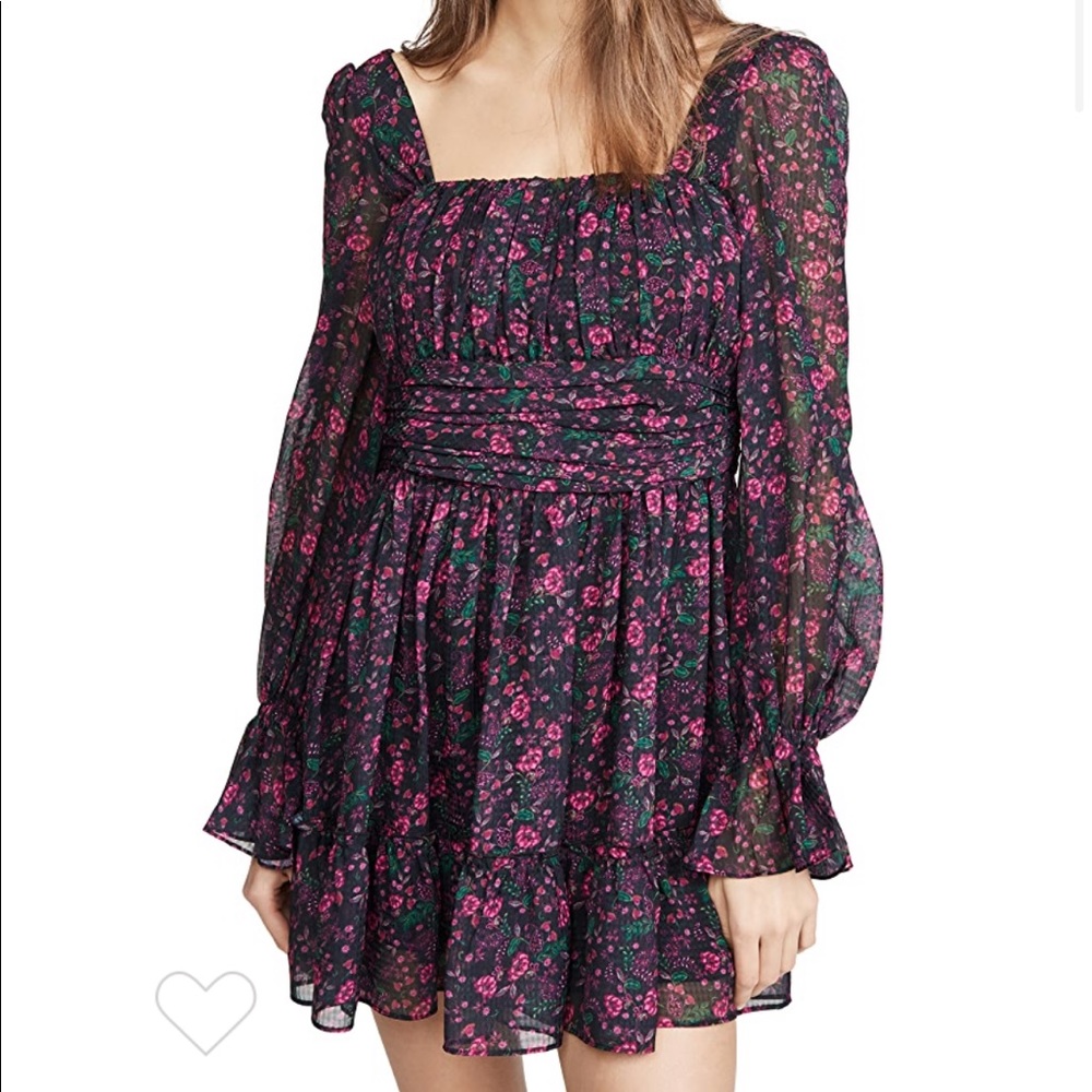 Divine Heritage Square Neck Mini Dress
